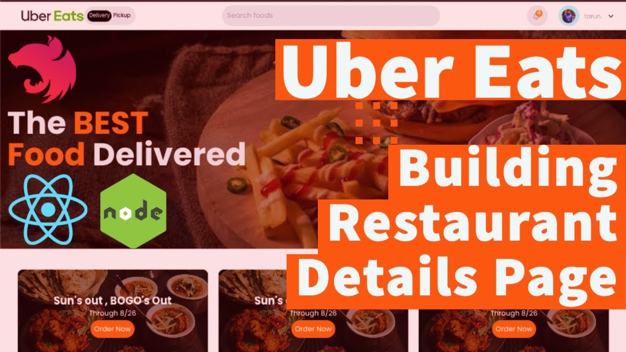 Build UberEats Full Stack Clone Application